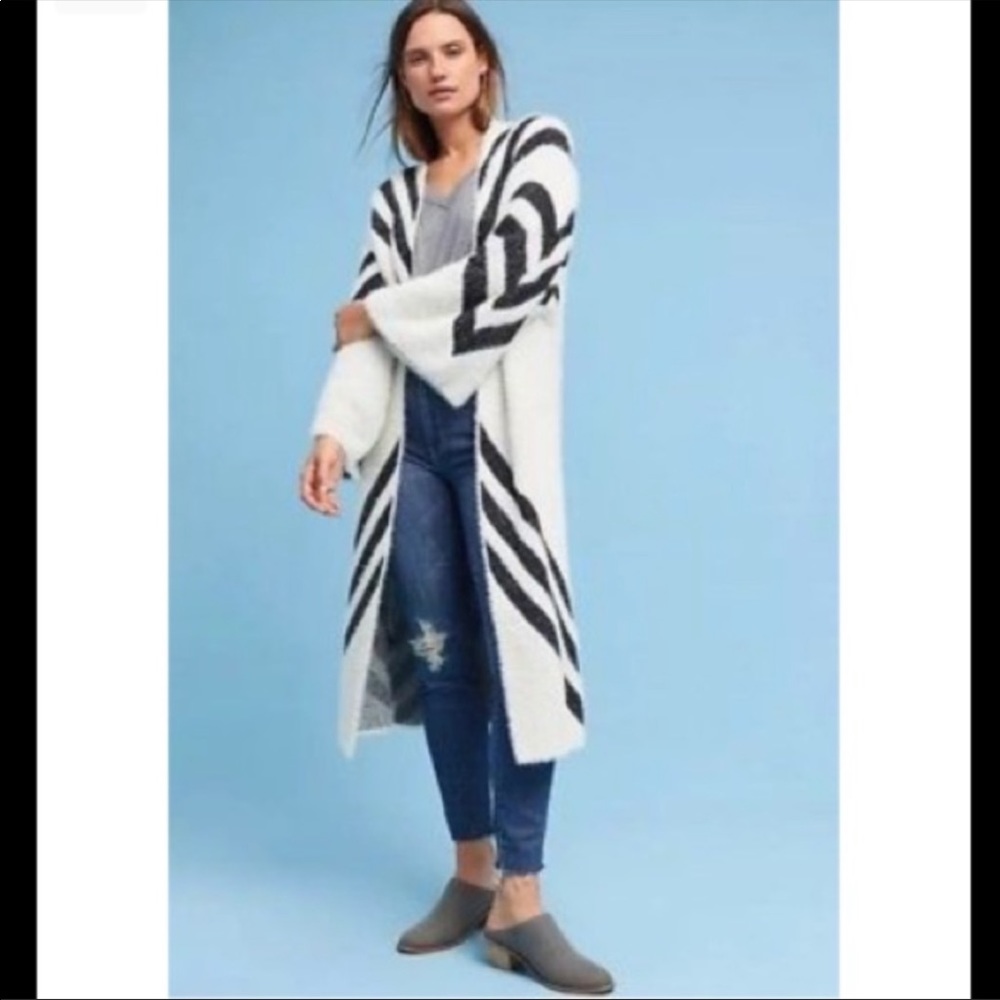 Anthropologie Sleeping on Snow cardigan